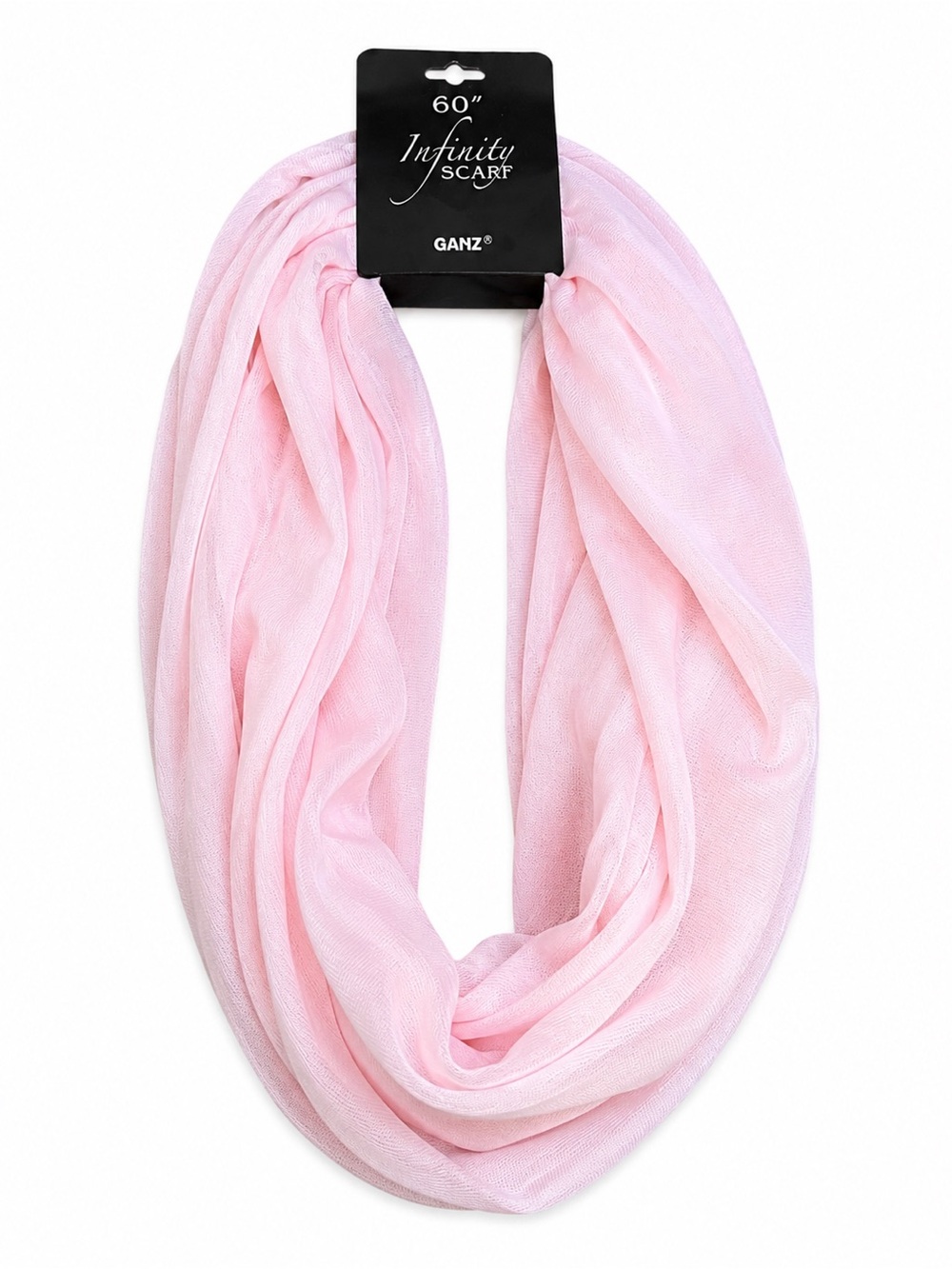 Ganz Style 101 60” Infinity Scarf Light Pink